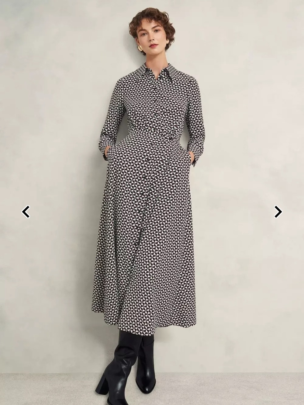 Hobbs London Beaford Printed Shirt Dress